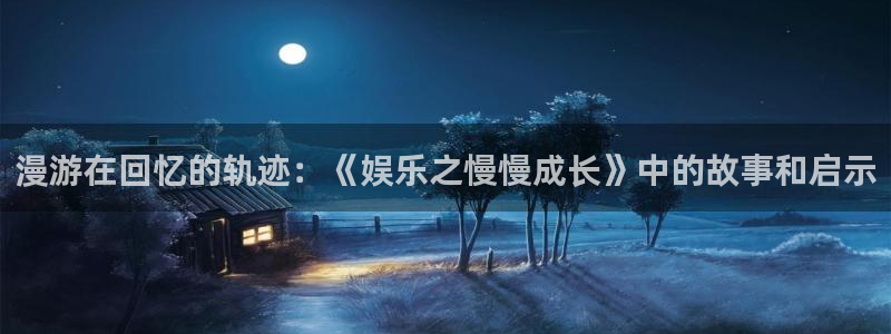 wg电子：漫游在回忆的轨迹：《娱乐之慢慢成长》中的故事和启示