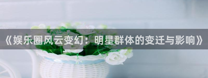 wg电子：《娱乐圈风云变幻：明星群体的变迁与影响》